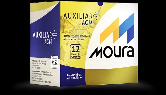 Bateria Auxiliar AGM